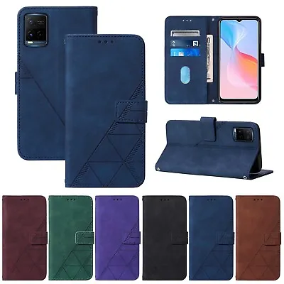$14.42 • Buy For Vivo 5G Y15S Y53S V21 OPPO A94 A54 A74 A53 Leather Wallet Stand Card Case