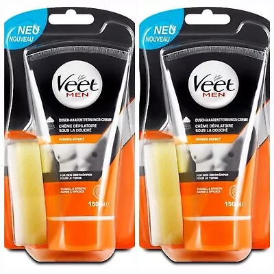 2-pack VEET MEN HAIR REMOVAL CREAM (Power Effect) 5.07 OZ FOR CHEST & BODY NEW • $12.99