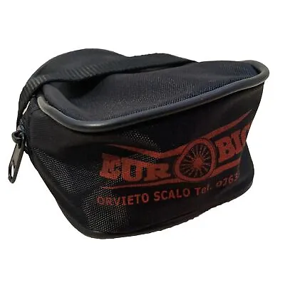 NEW Euro Bici 5x3x2” Small Mini Saddle Bike Bag Black Vel-cro Vintage MTB Gravel • $12.99