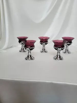 Cambridge Glass Co Cocktails In Farberware • $60