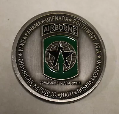 503rd Military Police MP Airborne Battalion Commander / CSM Army Challenge Coin • $14.95