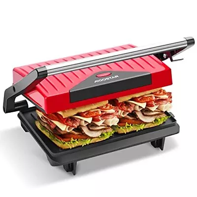 £31.54 • Buy Aigostar Sandwich Toaster, Deep Fill Toastie Maker, 2 Slice Panini Press,