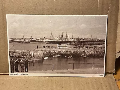 FALMOUTH Shipping In Harbour  No2 C 1940s POSTCARD 3/4 • £4.95