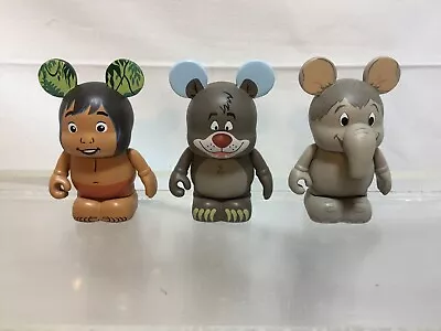 RARE London Disney Store Vinylmation Hathi Jr 3  With Baloo & Mowgli Figures  Jr • $26.05