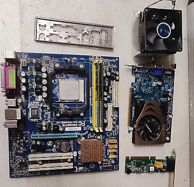 Gigabyte GA-M61PME-S2 Motherboard + AMD Phenom Quad Core 9500 + 4GB DDR2 RAM • $70