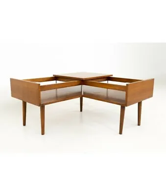 Milo Baughman For Glenn Of California Mid Century Walnut Corner Coffee Table • $2195