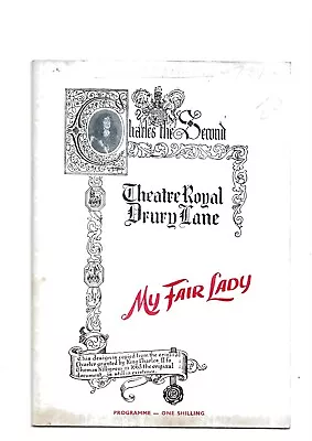 1958 Theatre Programme.  My Fair Lady  Theatre Royal Drury Lane • £1.75