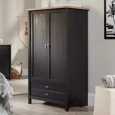 Sleek Sauder Wardrobe Armoire Clothes Storage Cabinet With Large Drawer • $330.70