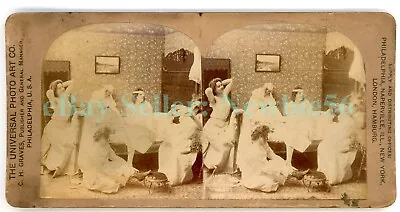 Risque - HALLOWEEN PARTY WOMEN IN NIGHTGOWNS - Vintage Stereoview • $19.99