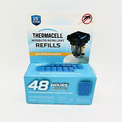 Thermacell Repellent Mat- Refill  48-Hour Mosquito Protection 12 Pack BRAND NEW • $14.99