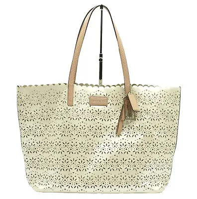 Authentic COACH Eyelet Perforated Metro Style Tote Bag Ivory • $98