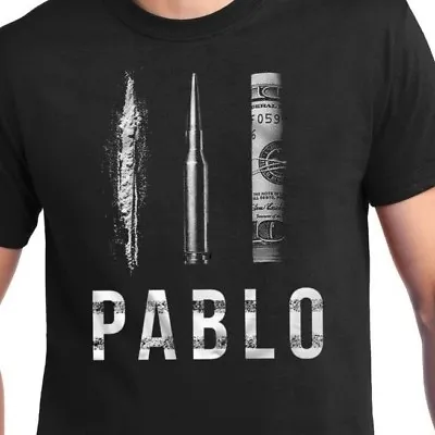 $19.95 • Buy Pablo Escobar Dollar Cocaine Bullet T Shirt - Narcos Colombia Cartel Tee NEW
