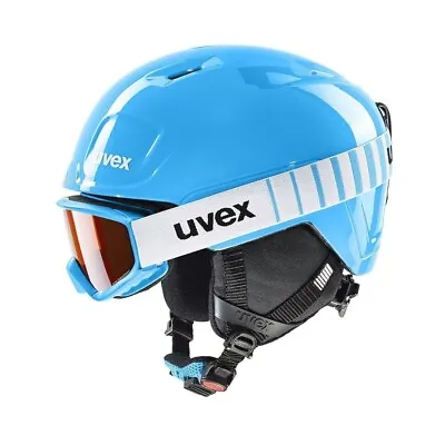 Uvex Heyya Set Child’s Wintersport/Ski Helmet Inc Goggles Blue 46-50cm Brand New • $58.57