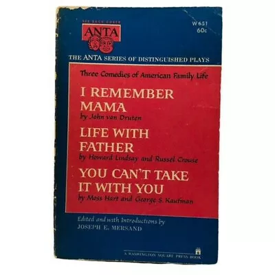 I Remember Mama Life With Father You Can't Take It With You ANTA Plays AS IS • $9.99