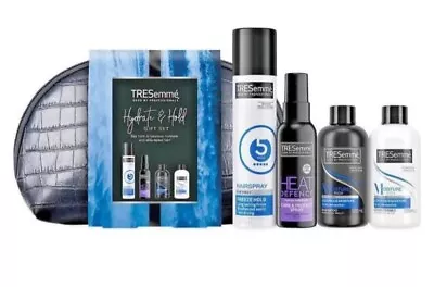 Tresemme Hydrate & Hold Hair Styling Gift Set With Small Faux Croc Wash Bag • £4.99