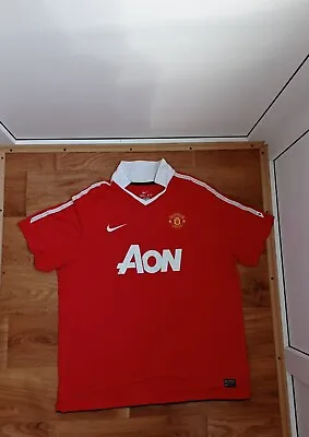 Size Xxl 2xl Manchester United Home Football Shirt Jersey Nike 2010-2011 Adult • $34.99