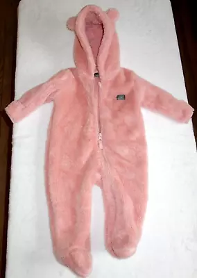 Eddie Bauer Bear Hoodie W/ Ears Winter Suit White  6-9M • $20.90