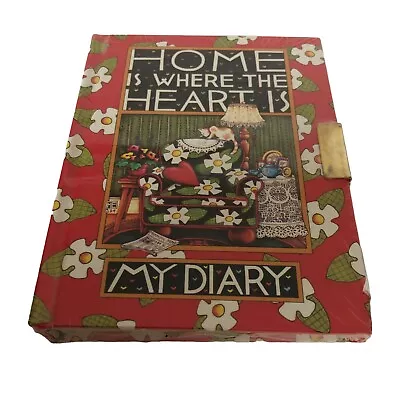 Mary Engelbreit Diary With Lock & Key Home Is Where The Heart Is 1990s Sealed • $30.75