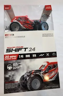 Power Craze Shift 24 Mini Rc High Speed Buggy Red  • $26.27