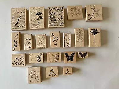 Memory Box Wood Rubber Stamps Bundle Of 20 Assorted Themes • $30