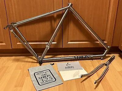 Vintage 1990 Merlin Ti Road Bike Titanium Frameset 58cm Tom Kellogg Grease Guard • $989.99