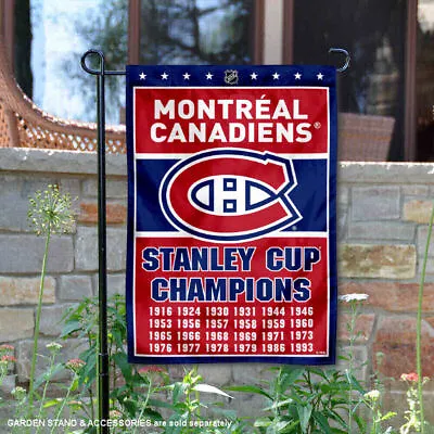 Montreal Canadiens 24 Time Stanley Cup Champions Garden Flag And Yard Banner • $17.95