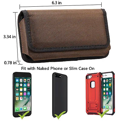 $17.99 • Buy For IPhone 13 Pro Max Universal Phone Belt Clip Pouch Case Cover Holster Nylon