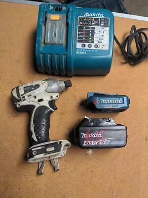 MAKITA BTD142 18V IMPACT  DRIVER  W BATTERY & DC18RA CHARGER +Power Source  • $67