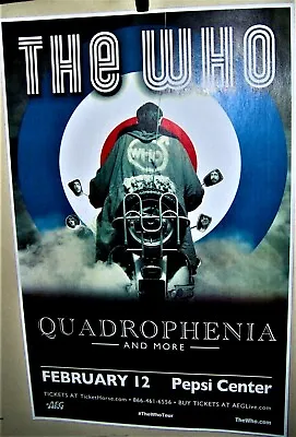 The WHO In Concert Show Poster QUADROPHENIA And More Denver Co JOHN ENTWISTLE  • $25