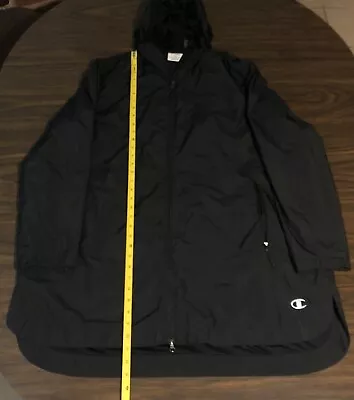 Champion Performance Jacket Mens 2XL XXL Black Windbreaker Zip Gym Active Wear • $18.53