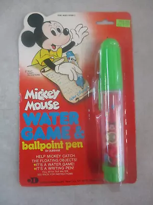 Sealed Moc Vintage Disney Mickey Mouse Water And Game Ballpoint Pen Durham • $9.99