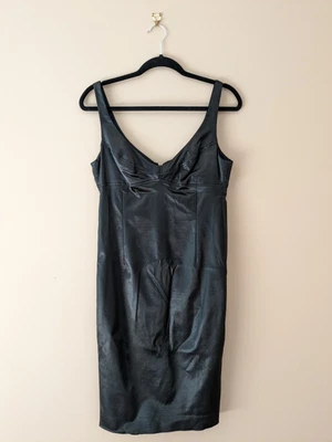$55 • Buy Scanlan & Theodore Black Silk Scoop Dress, Size 12, Made In Australia