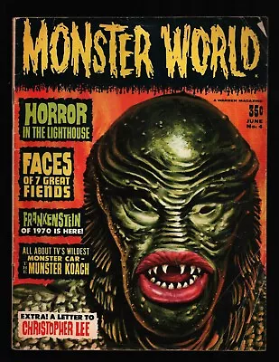 Monster World Magazine #4 June 1965 Creature From Black Lagoon Cover 121421WEEM • $26.97