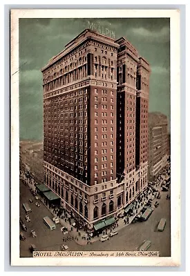 Postcard: NY Hotel McAlpin Vintage Cars New York New York - Unposted • $6.96