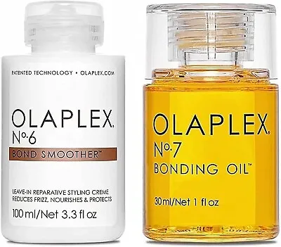 Olaplex No. 6 Bond Smoother 100ml + Olaplex No.7 Bonding Oil 30 Ml • £34.99