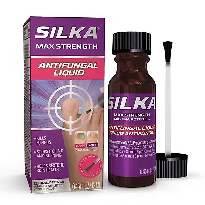 Silka Max Strength Antifungal Liquid With Brush Applicator For Toenail Fungus • $13.75