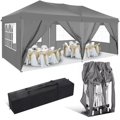 Canopy 10x20 Pop Up Tent Commercial Vendor Gazebo Instant Shelter Camping Tent • $205.99