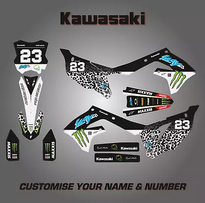 Kawasaki 250 KXF 2021 2022 2023 Full MX Graphics Sticker Kit SLAY • £115.45