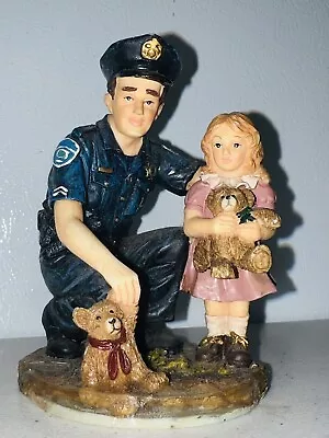 1999 Vanmark Blue Hats Of Bravery “Teddy’s Rescue”Figurine Policeman VBR6C • $14.25