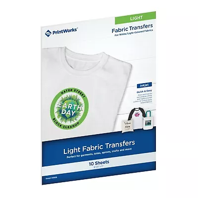 Printworks White T-Shirt Transfers For Use On Light Fabrics Inkjet Printers • $559.99