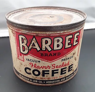 Vintage Barbee Coffee Tin Can 1 Lb. Size • $8.50