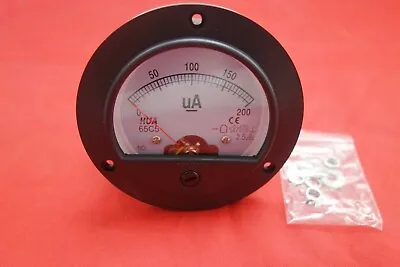 DC 0-200uA Round Analog Ammeter Panel AMP Current Meter Dia. 90mm Direct Connect • $11.80