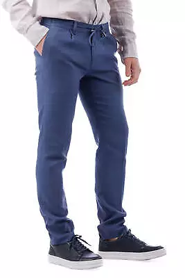 Barabas Men's Adjustable Waistband Drawstring Linen Pants 4CP30 • $105.60