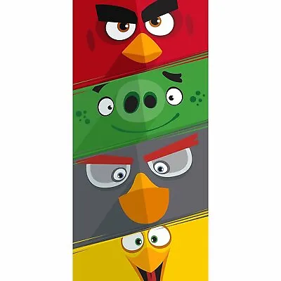 £10.74 • Buy Rovio Angry Birds Blocks Fiber Reactive Beach Towel Large 28  X 58  Cotton New