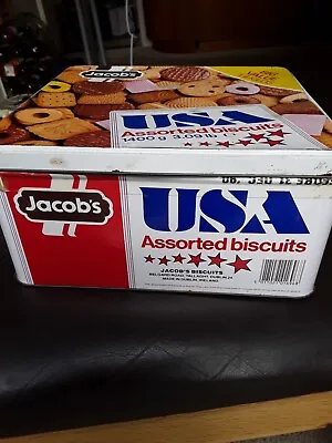 Retro Biscuit Tin. Jacobs USA Assorted Biscuit Tin. • £6