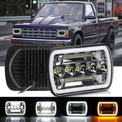 7X6  Projector Halo DRL LED Headlight Hi/Lo Fit For GMC Sonoma 1982-93 Chevy S10 • $29.88