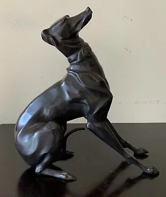 $650 • Buy Vintage Handmade Handcrafted Brown Iron Cast Full Figure Dog Sculpture Figurine
