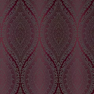 £13.25 • Buy Grandeco Wallpaper - Luxury Kismet Damask / Glittered - Metallic Plum - A17705
