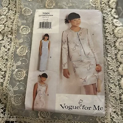 Vogue Vogue For Me Sewing Pattern 7001 Girls Lined Jacket Formal Dress SZ 7-8-10 • $9.99