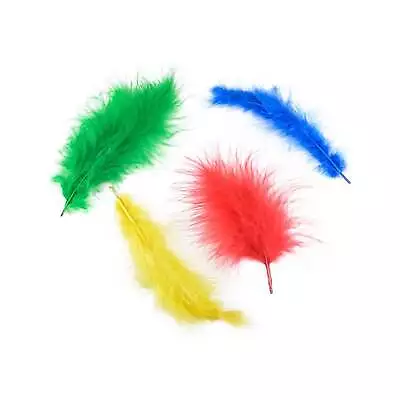 Marabou Feathers - Vibrant Colored - 3in. To 8in. - .25oz. (nmb704vibrant) • $5.19